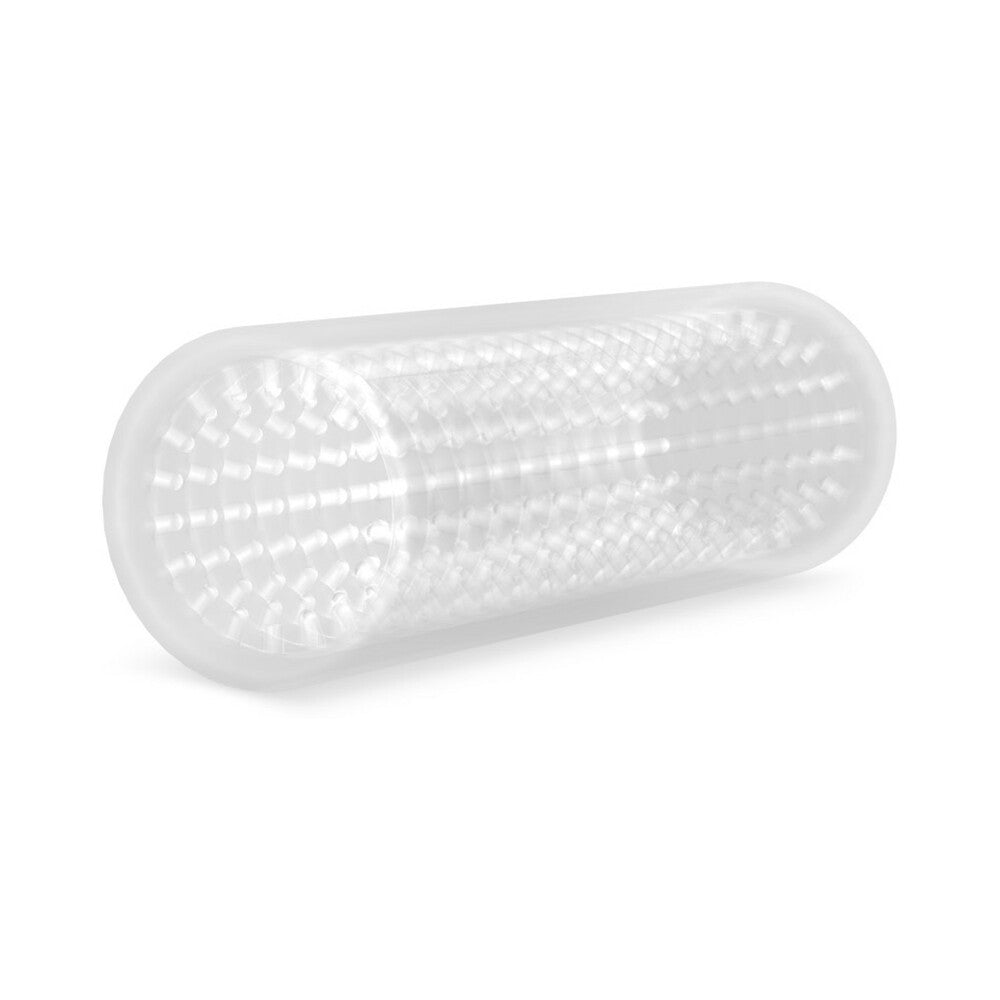 BLUSH - M FOR MEN STROKE SLEEVE REVERSIBLE STROKER CLEAR