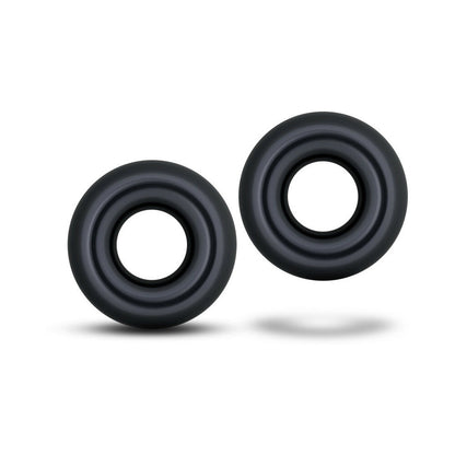 STAY HARD DONUT RINGS OVERSIZED COCKRING 2-PACK BLACK