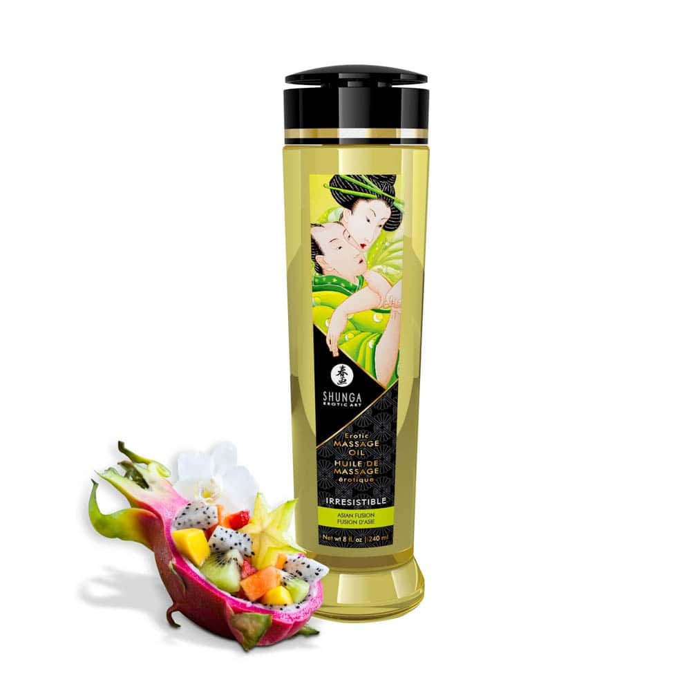 SHUNGA - EROTIC MASSAGE OIL 240 ML / 8 OZ ASIAN FUSION