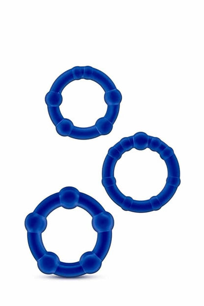 BLUSH - STAY HARD BEADED COCKRINGS BLUE