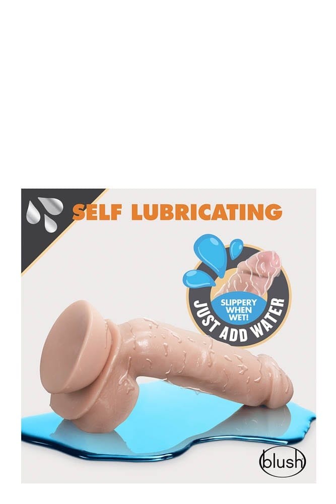 BLUSH - DR. SKIN 8.5INCH SELF LUBRICATING DILDO