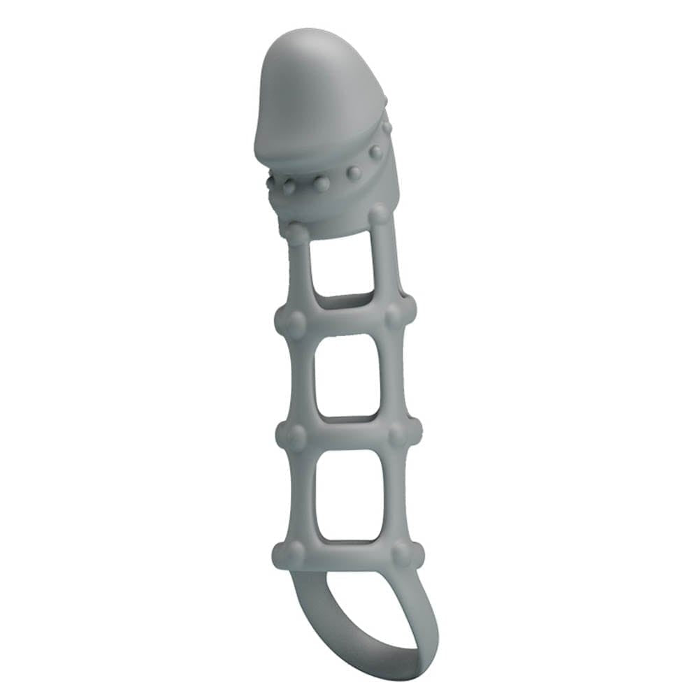 PRETTY LOVE - PRETTY LOVE PENIS SLEEVE WITH BALL STRAP WHITE