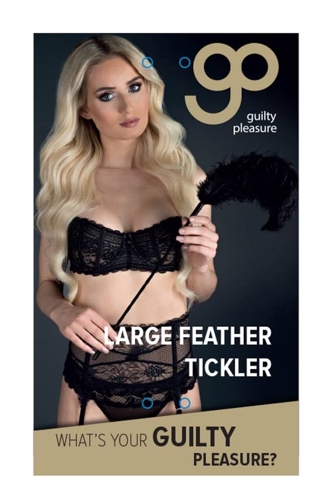 GUILTY PLEASURE - GP LARGE FEATHER TICKLER BLACK