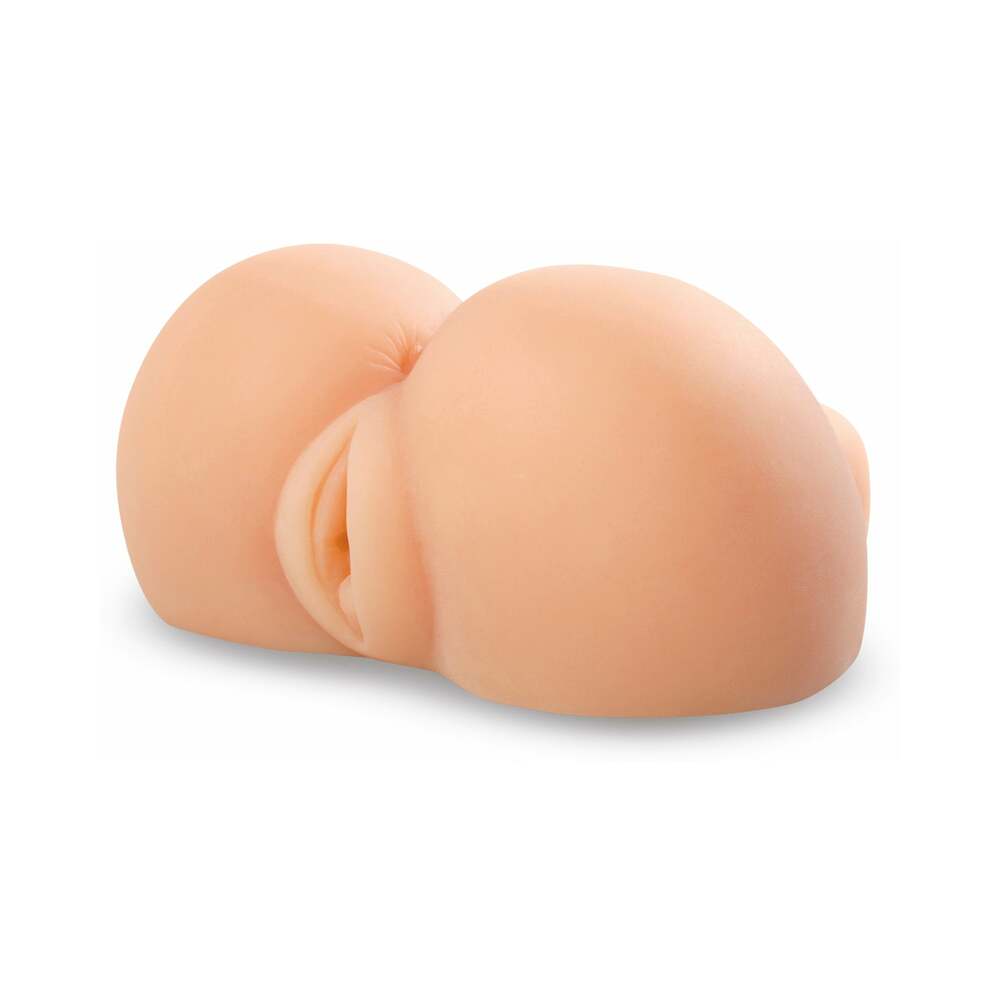 PDX NASTY NYMPHO DUAL-ENTRY MASTURBATOR BEIGE