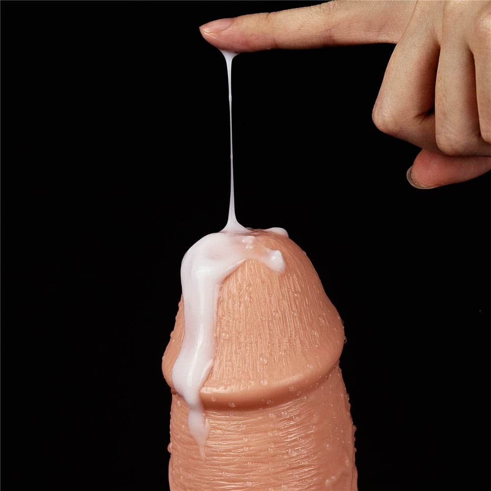 LOVETOY - 11'' REALISTIC LONG VIBRATING DILDO FLESH