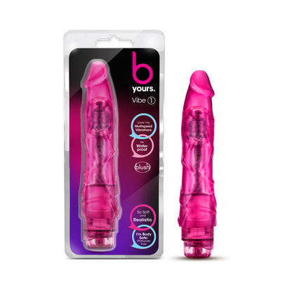 BLUSH - B YOURS VIBE 1 REALISTIC 9 IN. VIBRATING DILDO