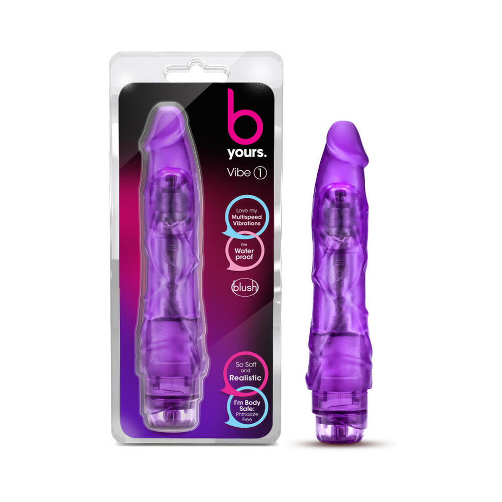 BLUSH - B YOURS VIBE 1 REALISTIC 9 IN. VIBRATING DILDO