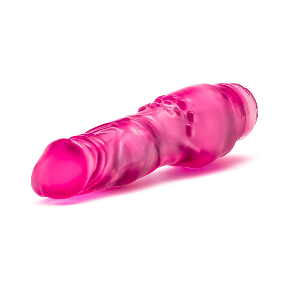 B YOURS VIBE 4 REALISTIC 8 IN. VIBRATING DILDO PINK