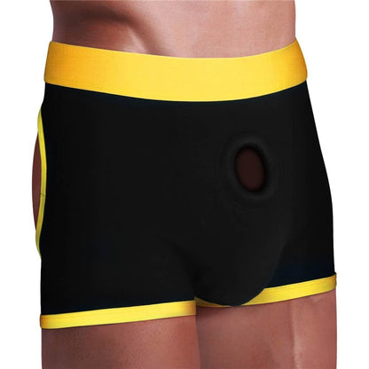 LOVETOY - HORNY STRAPON SHORTS XS/S (28 - 32 INCH WAIST)
