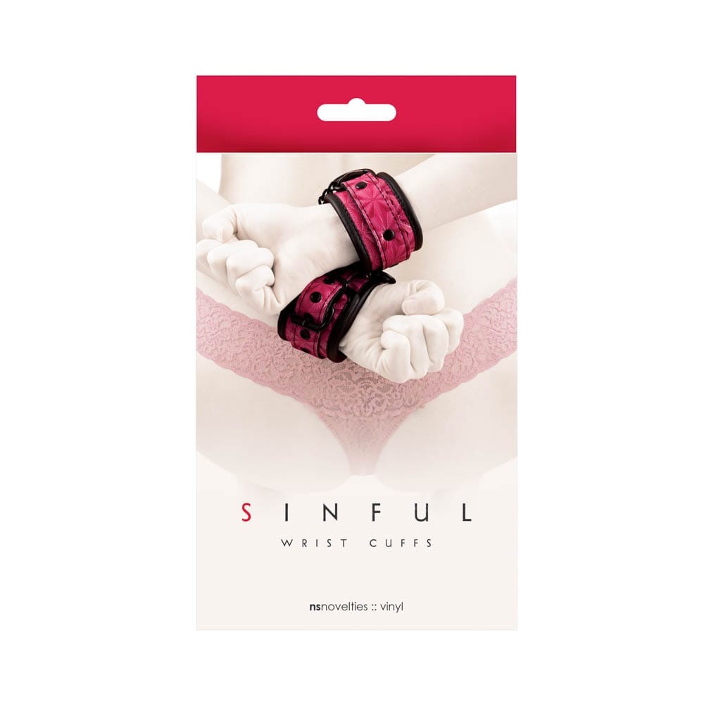 NS TOYS - SINFUL WRIST CUFFS PINK