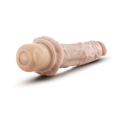 DR. SKIN VIBE 8 REALISTIC 9.75 IN. VIBRATING DILDO BEIGE