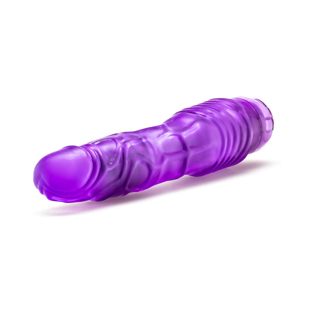 B YOURS VIBE 2 REALISTIC 9 IN. VIBRATING DILDO PURPLE