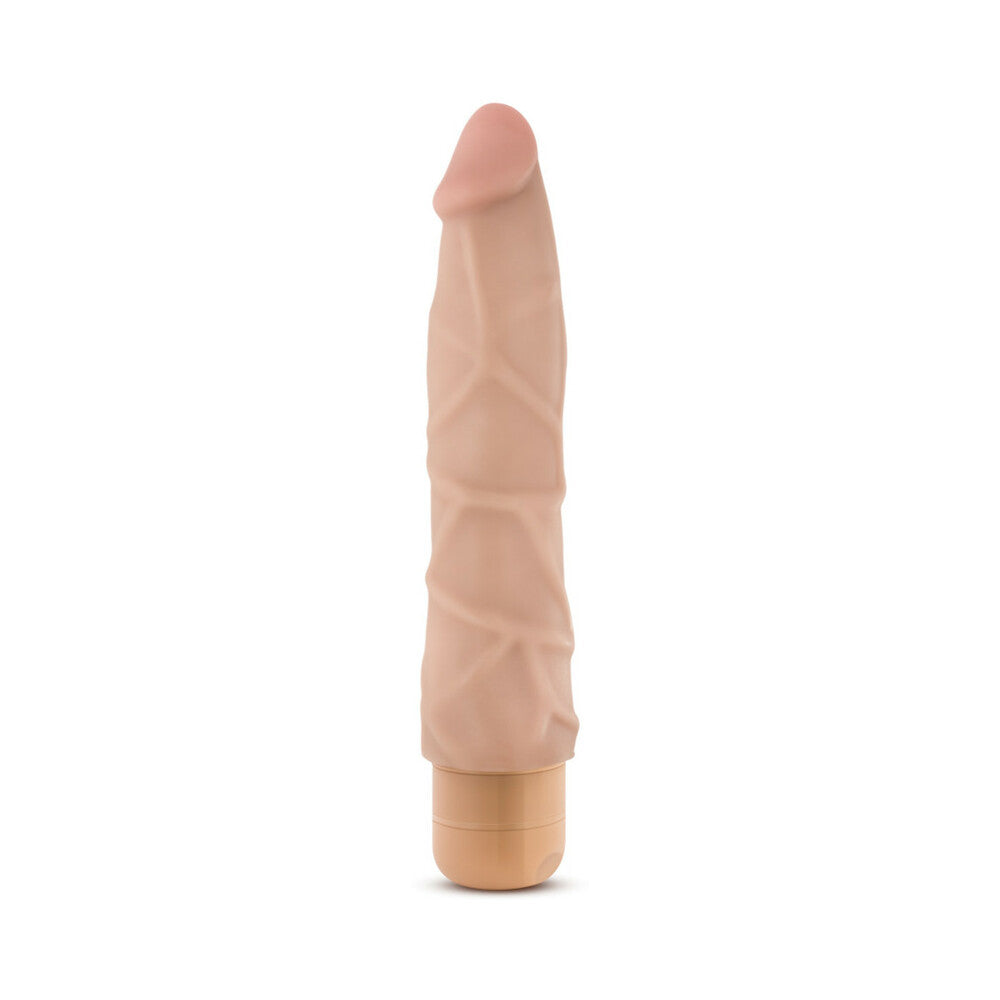 DR. SKIN VIBE 1 REALISTIC 9 IN. VIBRATING DILDO BEIGE