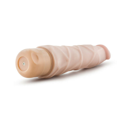 DR. SKIN VIBE 1 REALISTIC 9 IN. VIBRATING DILDO BEIGE