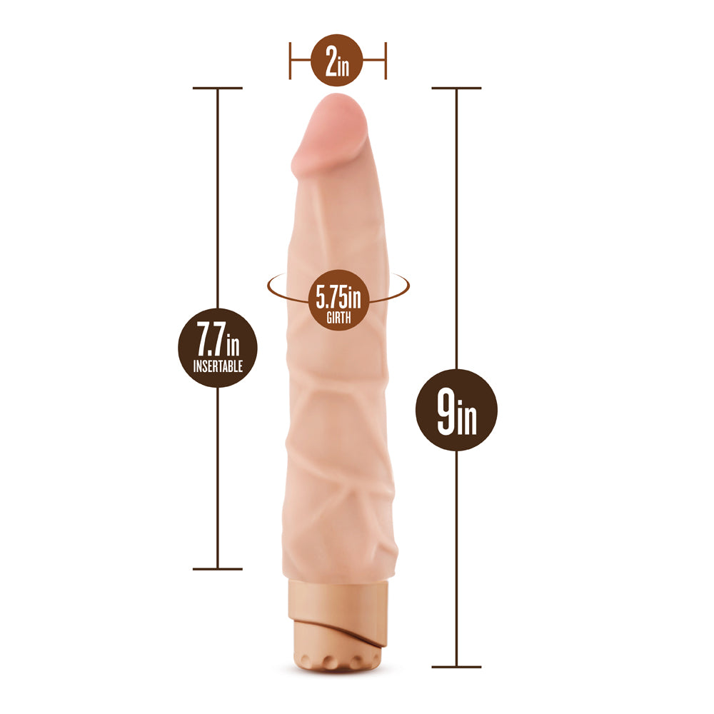 BLUSH - DR. SKIN COCK VIBE 1 REALISTIC 9 IN. VIBRATING DILDO