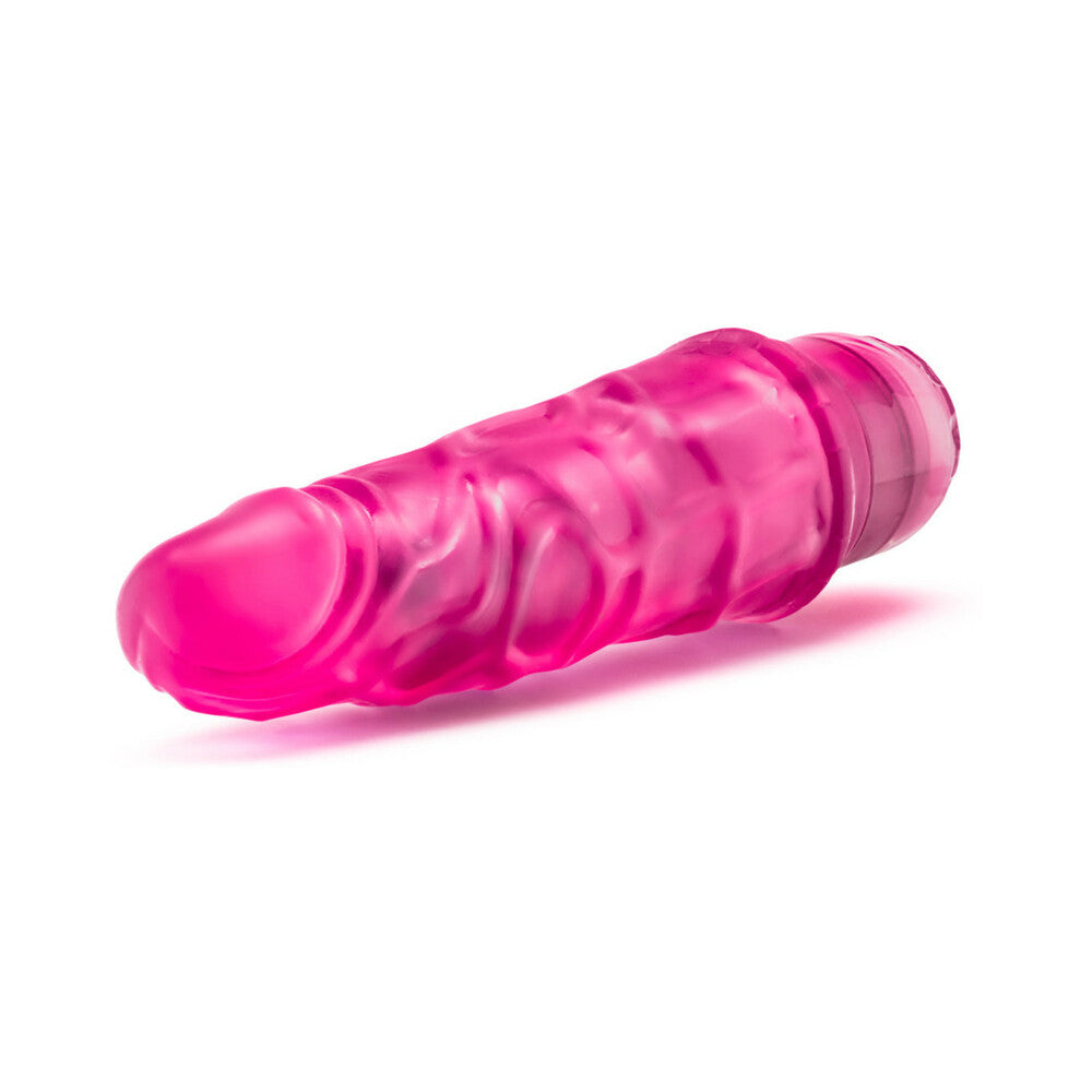 B YOURS VIBE 3 REALISTIC 7.75 IN. VIBRATING DILDO PINK