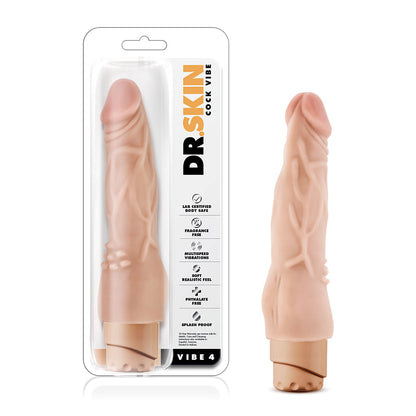 BLUSH - DR. SKIN COCK VIBE 4 REALISTIC 8 IN. VIBRATING DILDO