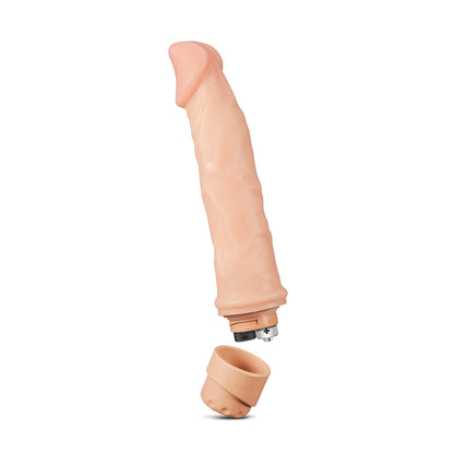 DR. SKIN COCK VIBE 6 REALISTIC 8.75 IN. VIBRATING DILDO BEIGE