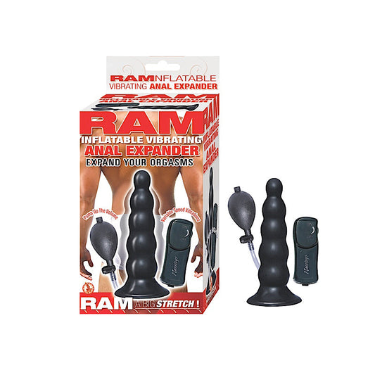 NASSTOYS - RAM INFLATABLE VIBRATING ANAL EXPANDER (BLACK)