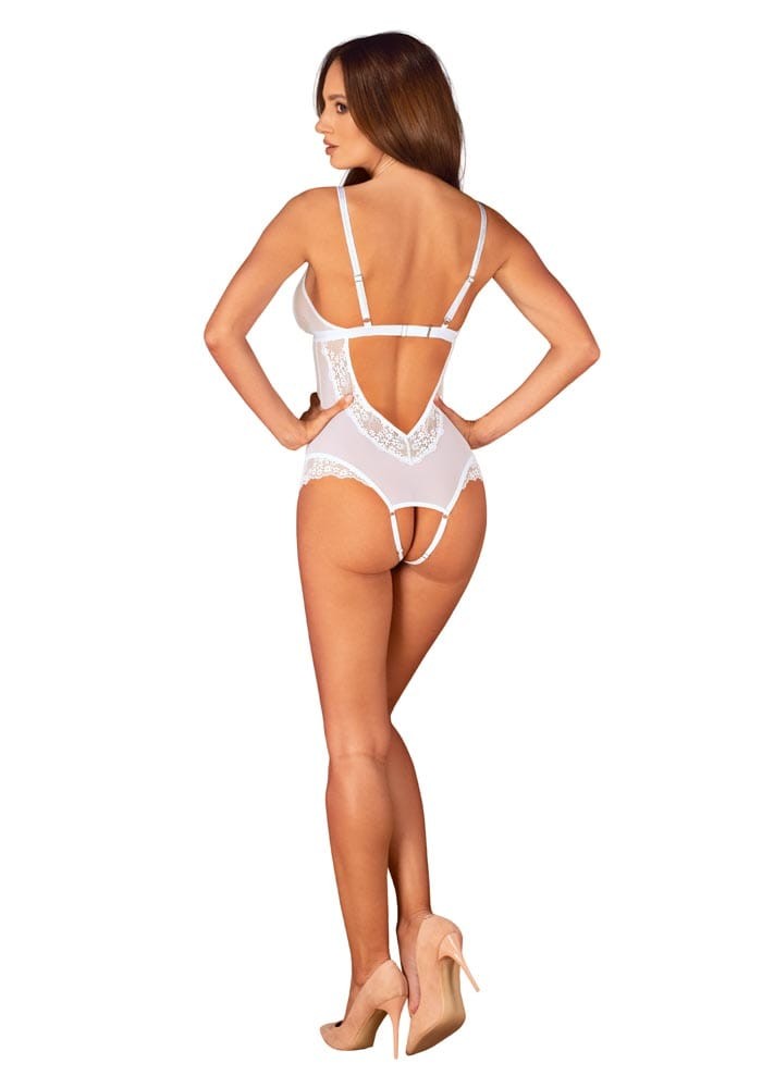OBSESSIVE - HEAVENLLY CROTCHLESS TEDDY XS/S