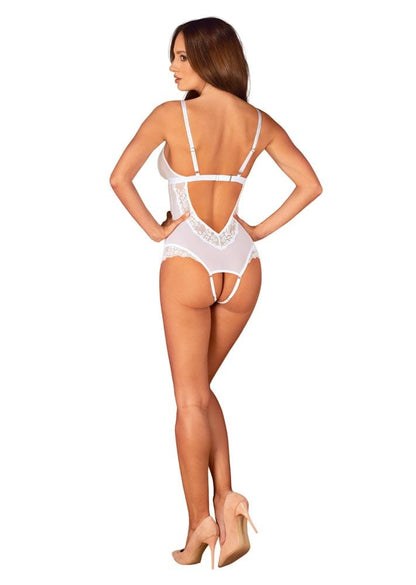 OBSESSIVE - HEAVENLLY CROTCHLESS TEDDY XS/S