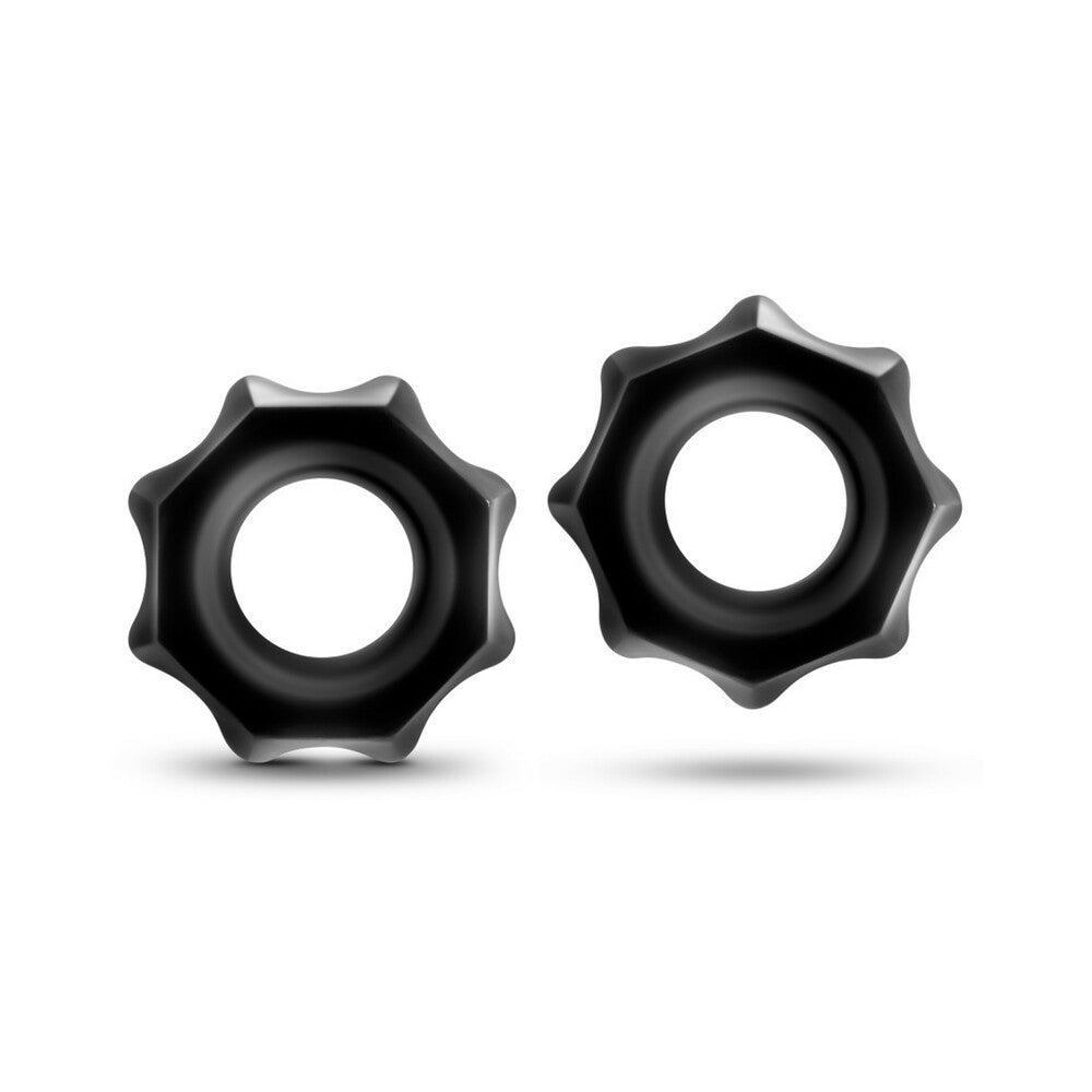 BLUSH - STAY HARD NUTZ COCKRING 2 PACK