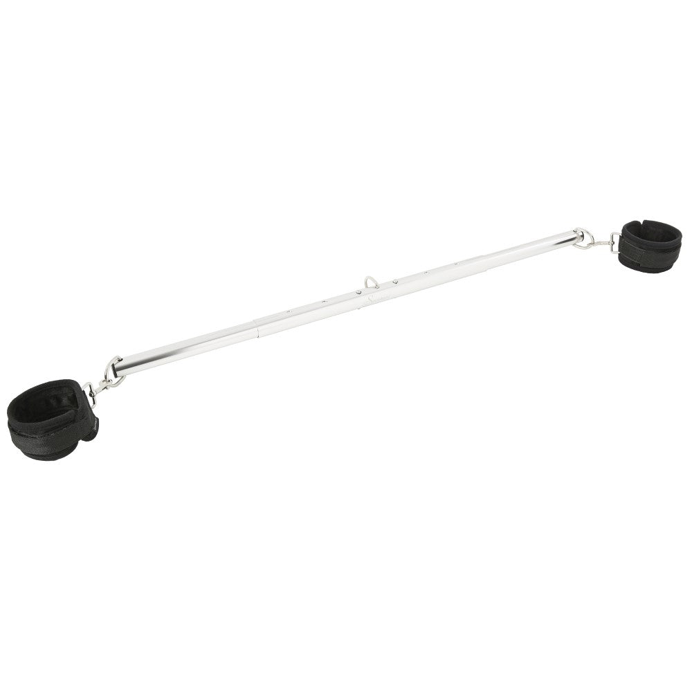 SPORTSHEETS EXPANDABLE SPREADER BAR & CUFFS SET BLACK