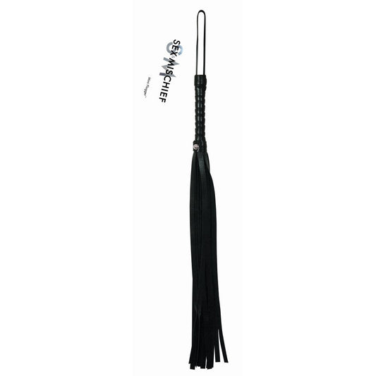 SPORTSHEETS - SEX & MISCHIEF MINI FLOGGER BLACK