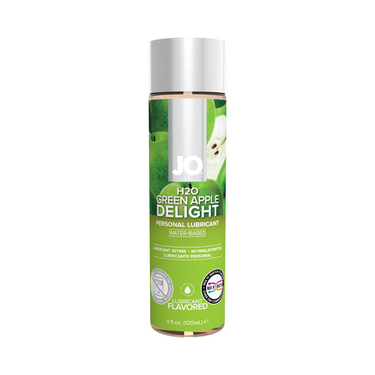 SYSTEM JO - JO H2O GREEN APPLE DELIGHT FLAVORED WATER-BASED LUBRICANT 4 OZ.