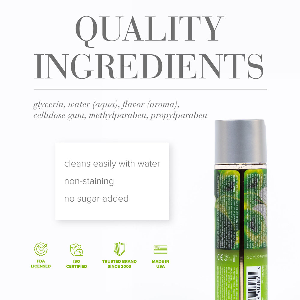 SYSTEM JO - JO H2O GREEN APPLE DELIGHT FLAVORED WATER-BASED LUBRICANT 4 OZ.