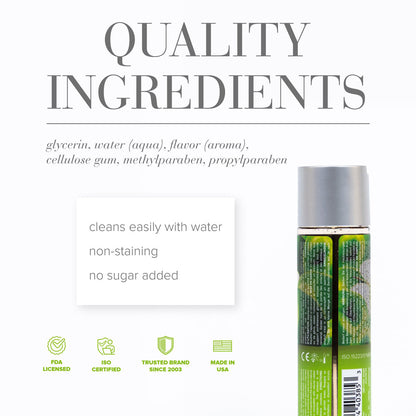 SYSTEM JO - JO H2O GREEN APPLE DELIGHT FLAVORED WATER-BASED LUBRICANT 4 OZ.