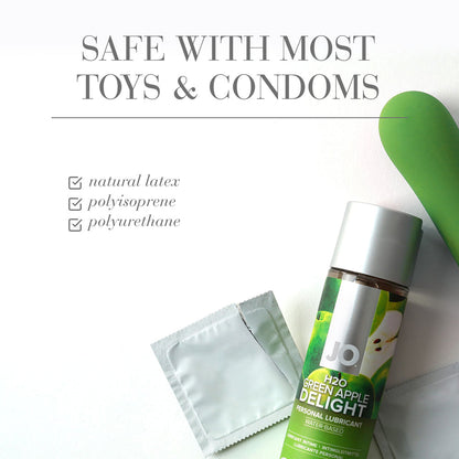 SYSTEM JO - JO H2O GREEN APPLE DELIGHT FLAVORED WATER-BASED LUBRICANT 4 OZ.