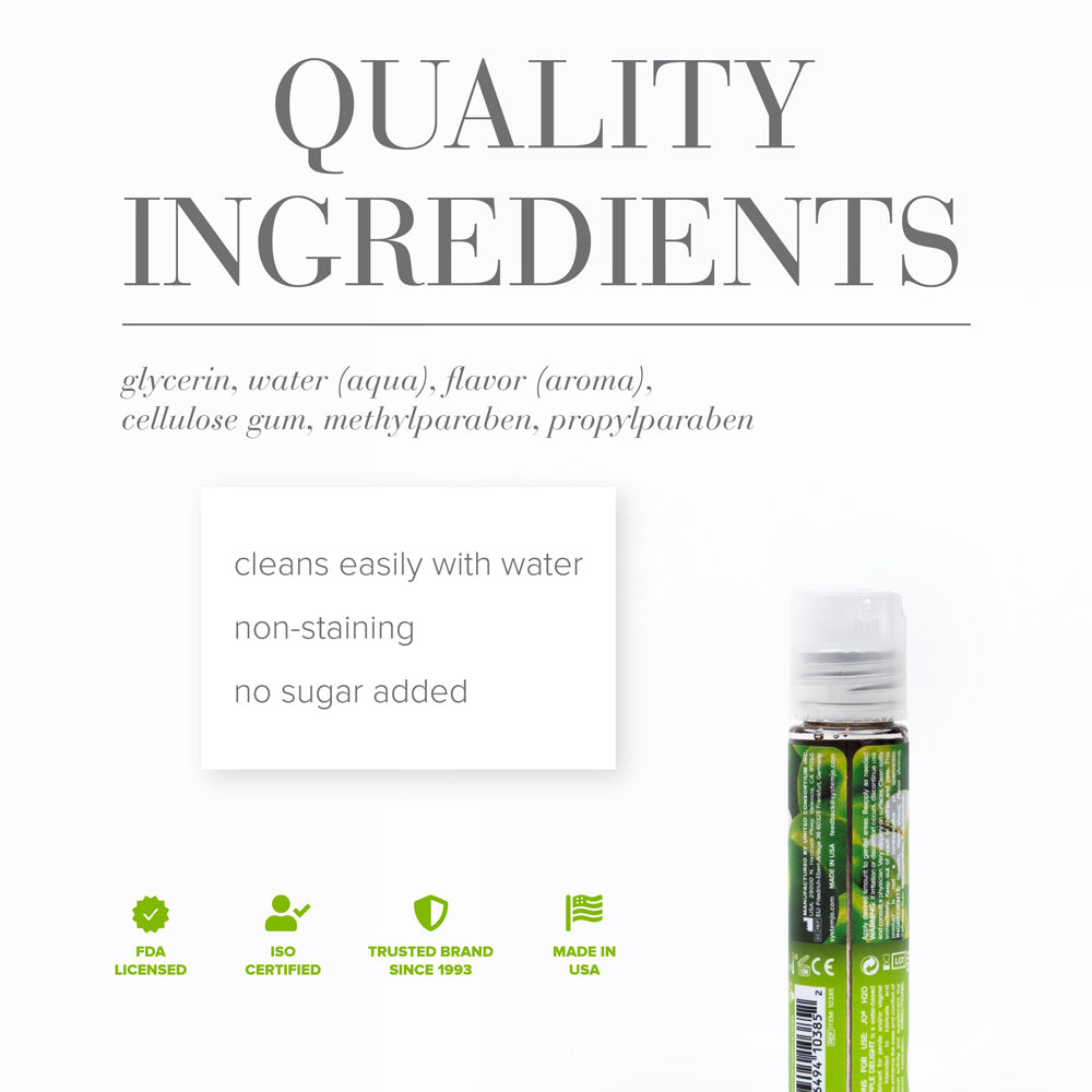 SYSTEM JO - JO H2O GREEN APPLE DELIGHT FLAVORED WATER-BASED LUBRICANT 1 OZ.
