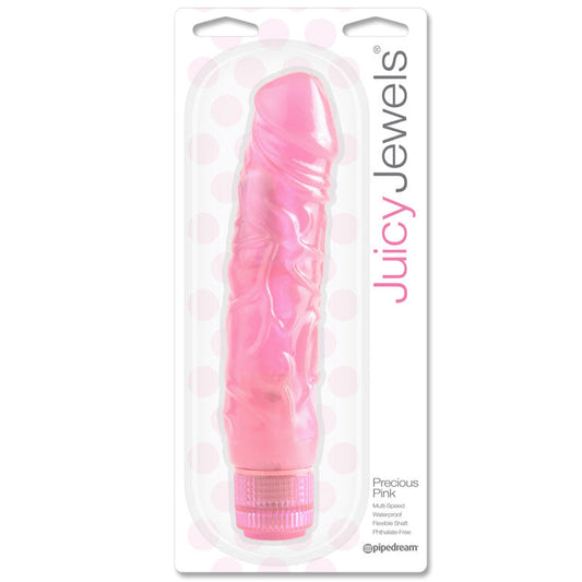 JUICY JEWELS PRECIOUS PINK FLEXIBLE REALISTIC VIBRATOR PINK