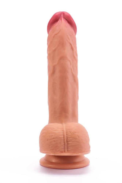 LOVETOY - 8" DUAL-LAYERED SILICONE NATURE COCK FLESH