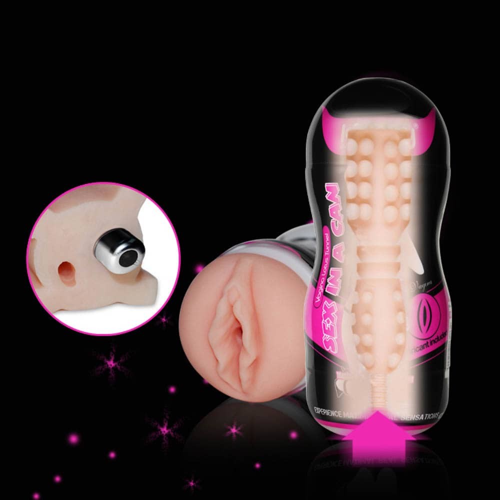 LOVETOY - SEX IN A CAN -VIBRATING VAGINA TUNNEL 1