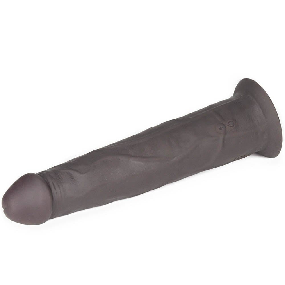 LOVETOY - 9'' DUAL LAYERED SILICONE ROTATOR BROWN