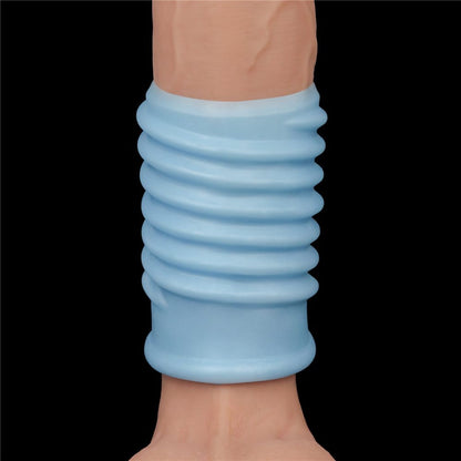 LOVETOY - VIBRATING SPIRAL KNIGHTS RING BLUE