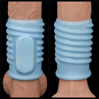 LOVETOY - VIBRATING SPIRAL KNIGHTS RING BLUE