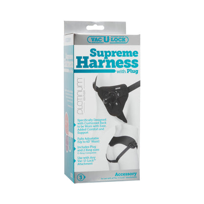 DOC JOHNSON - VAC-U-LOCK PLATINUM - ARNÉS SUPREMO - CON TAPÓN NEGRO