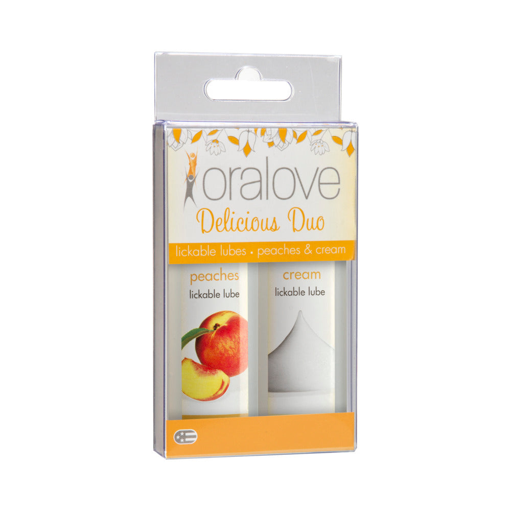 ORALOVE DELICIOUS DUO PEACHES AND CREAM