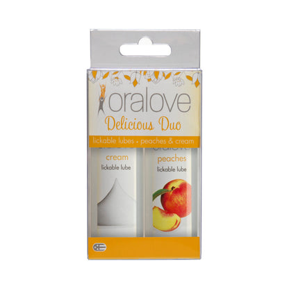 DOC JOHNSON - ORALOVE DELICIOUS DUO PEACHES AND CREAM