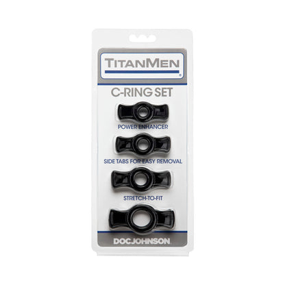 TITANMEN - COCK RING SET BLACK