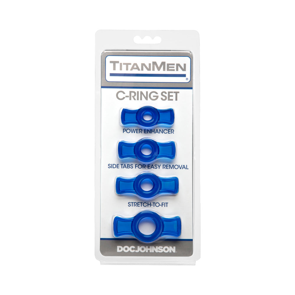 DOC JOHNSON - CONJUNTO DE ANILLOS PARA PENE TITANMEN