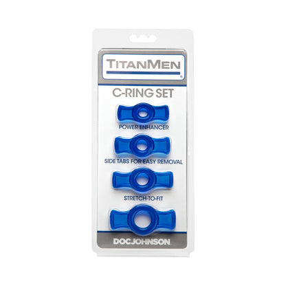 TITANMEN - COCK RING SET BLUE