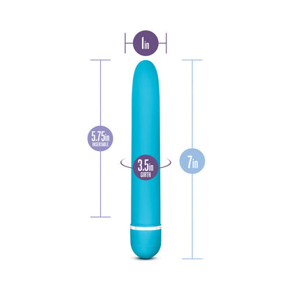 ROSE LUXURIATE CLASSIC SLIMLINE VIBRATOR BLUE