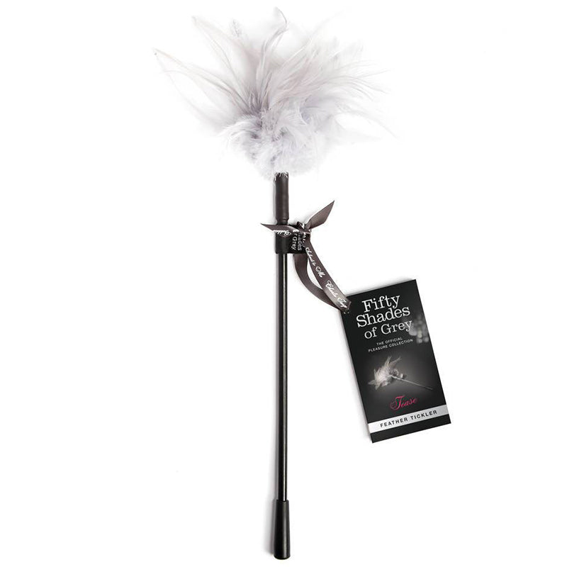FIFTY SHADES OF GREY TEASE FEATHER TICKLER GRAY