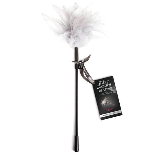FIFTY SHADES OF GREY TEASE FEATHER TICKLER GRAY