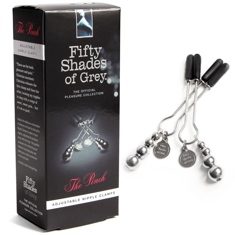 FIFTY SHADES OF GREY THE PINCH ADJUSTABLE NIPPLE CLAMPS