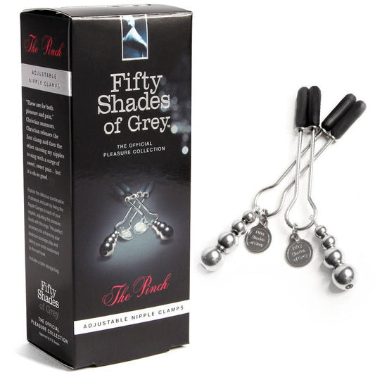FIFTY SHADES OF GREY THE PINCH ADJUSTABLE NIPPLE CLAMPS